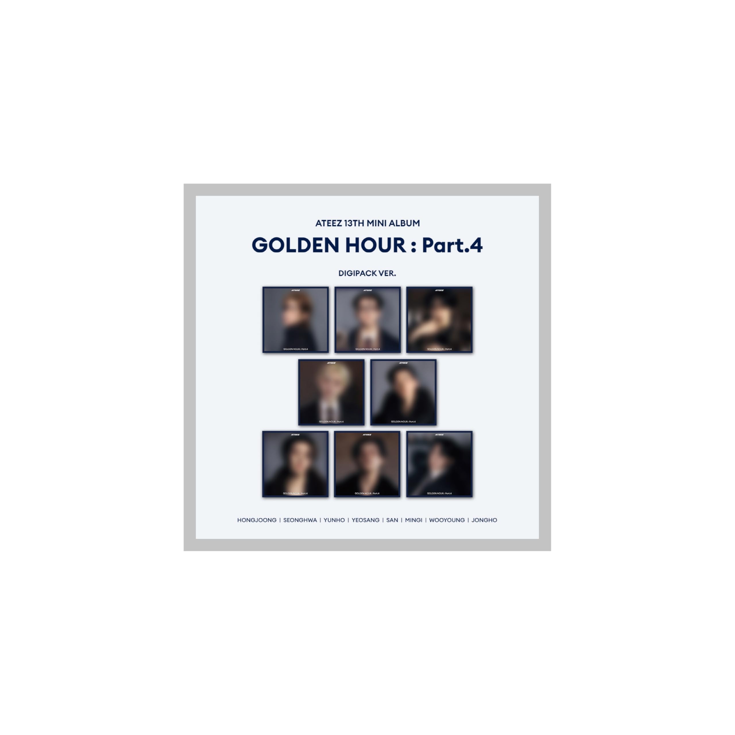 ATEEZ GOLDEN HOUR : Part.4 13th Mini Album Digipack 8 Version Set